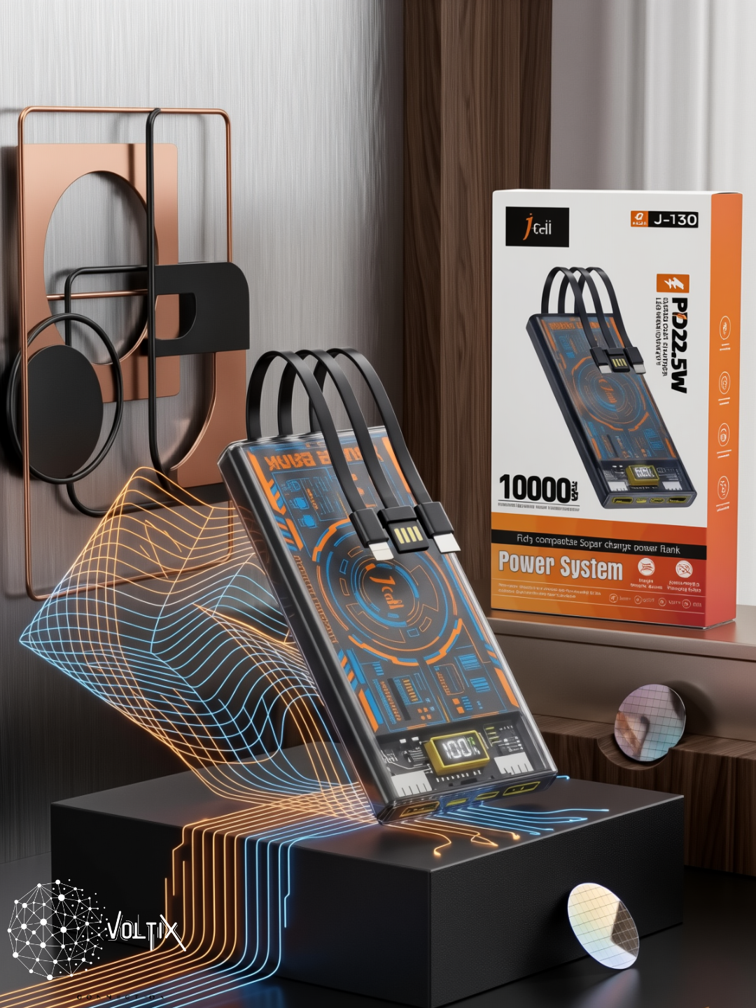 Solar Power Bank – Portable Rechargeable Battery