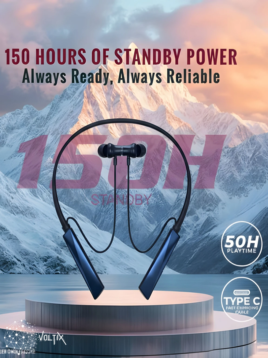Vibration Wireless Earphones for Sports Main image