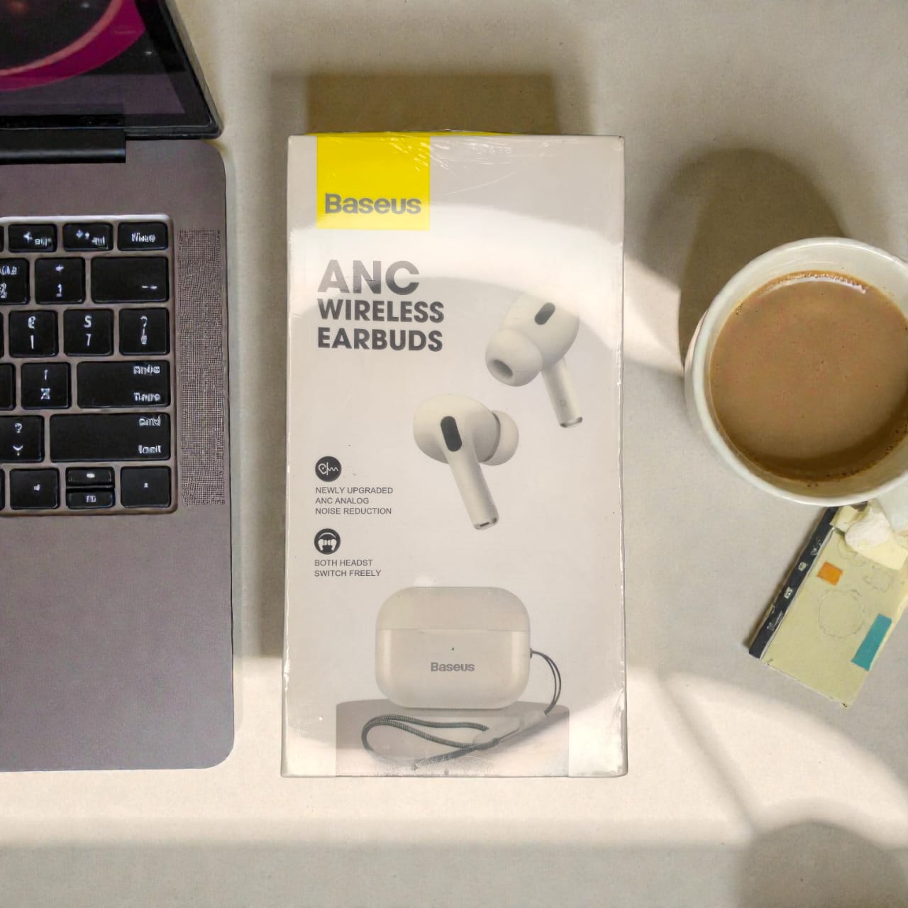 Baseus ANC Wireless Earbuds with free silicone case Secondary image